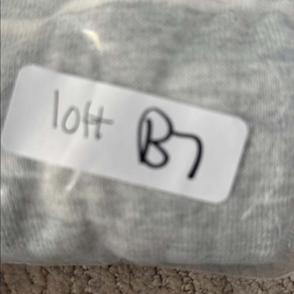 LOFT XL Grey-white stripe super soft cozy open roll neck classic casual cardigan - Picture 12 of 12
